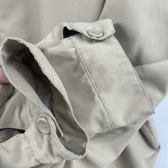 Clipper Mist By London Fog Beige XXL Zip Bomber Lightweight Spring Coat Jacket - Picture 10 of 12